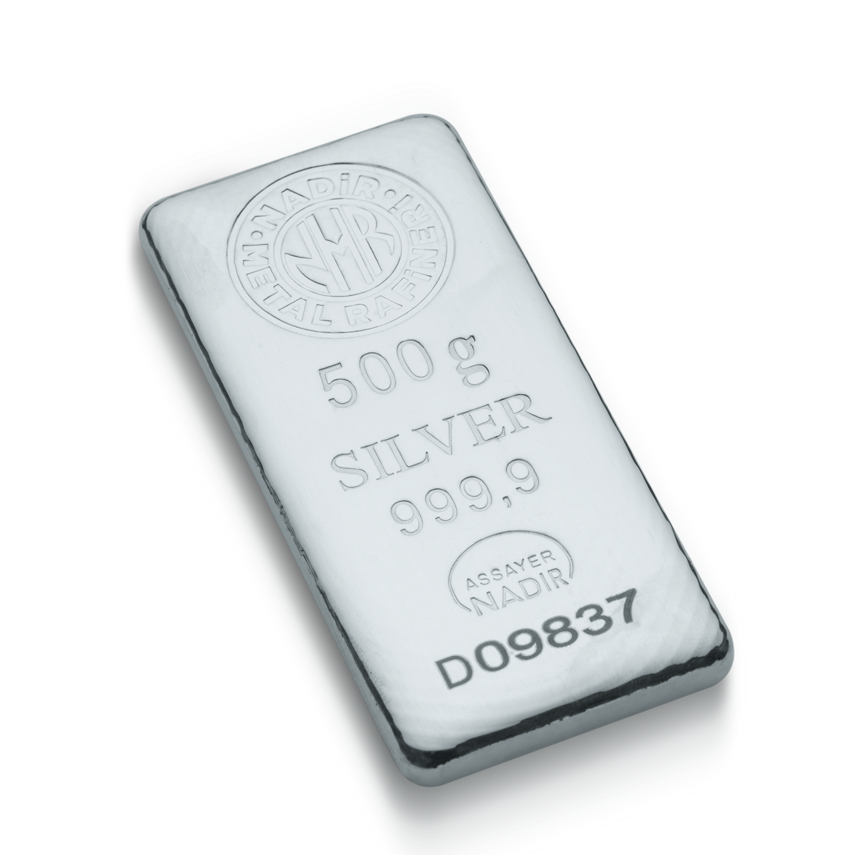 1/2 KILO SILBER - NADIR - SILBERBARREN