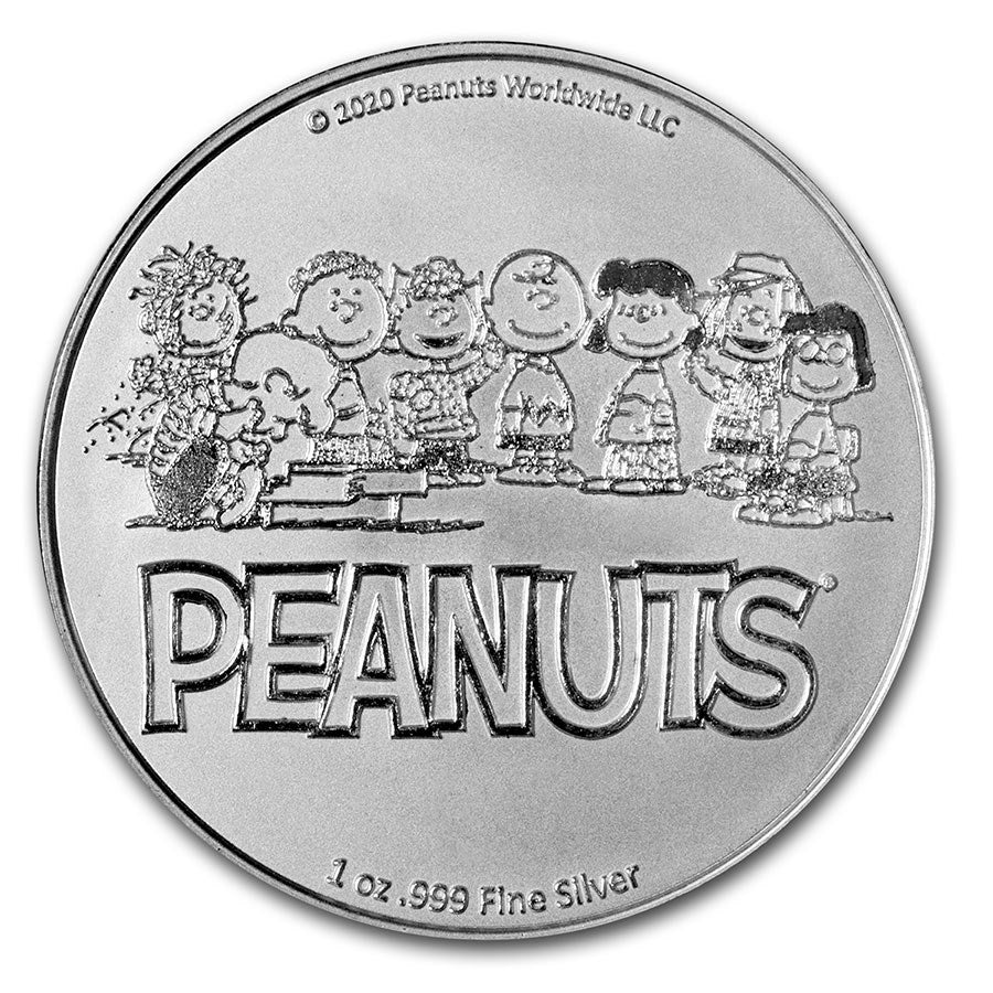 1 UNZE SILBER - DIE PEANUTS - MEDAILLE