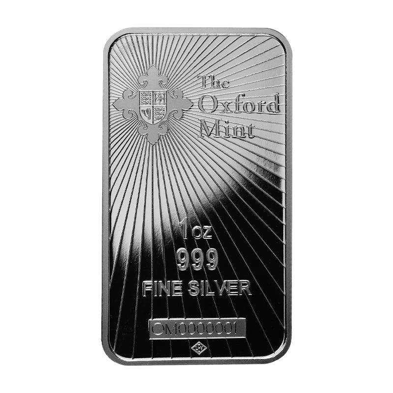 1 UNZE 999 SILBER - ENGLAND / BRITANNIA MIT LÖWE / SCHIFF SILBERBARREN