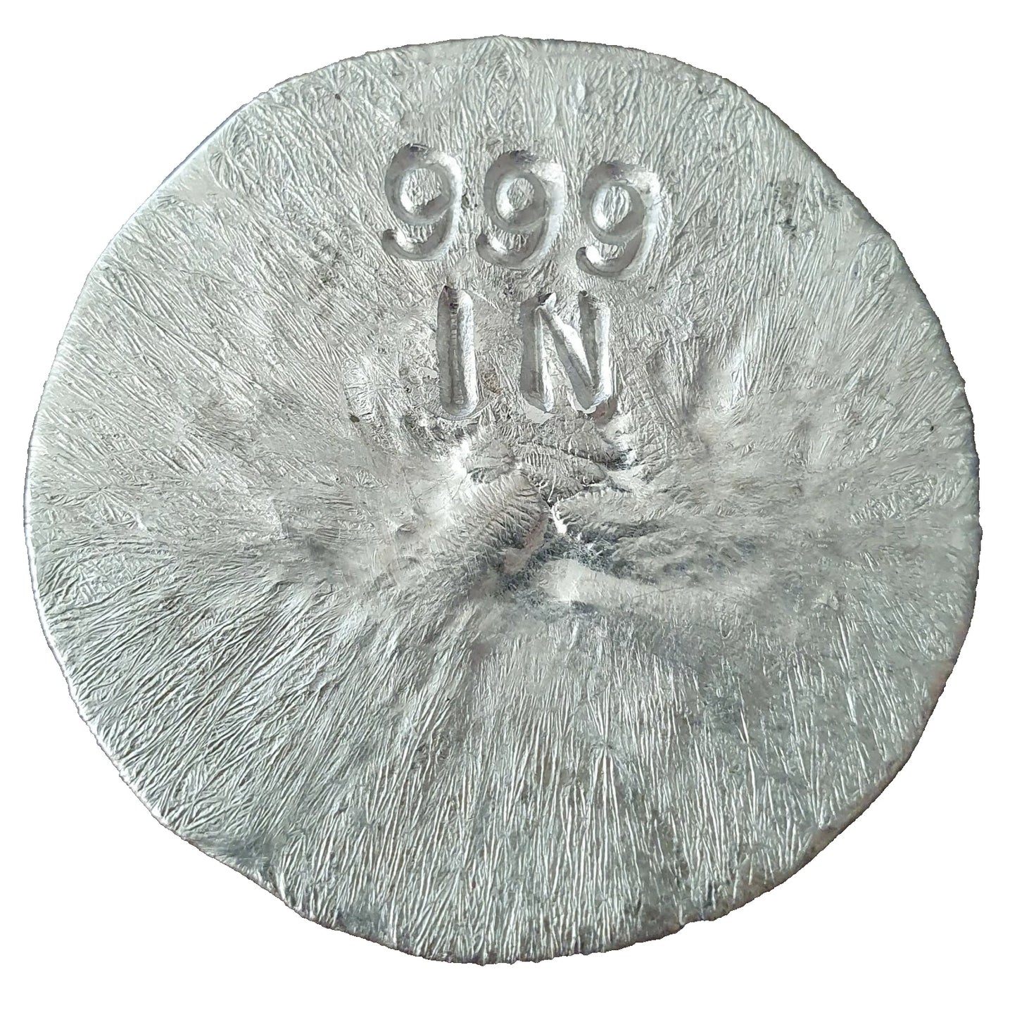 1 UNZE INDIUM - BITCOIN - INDIUMBARREN - SELTEN