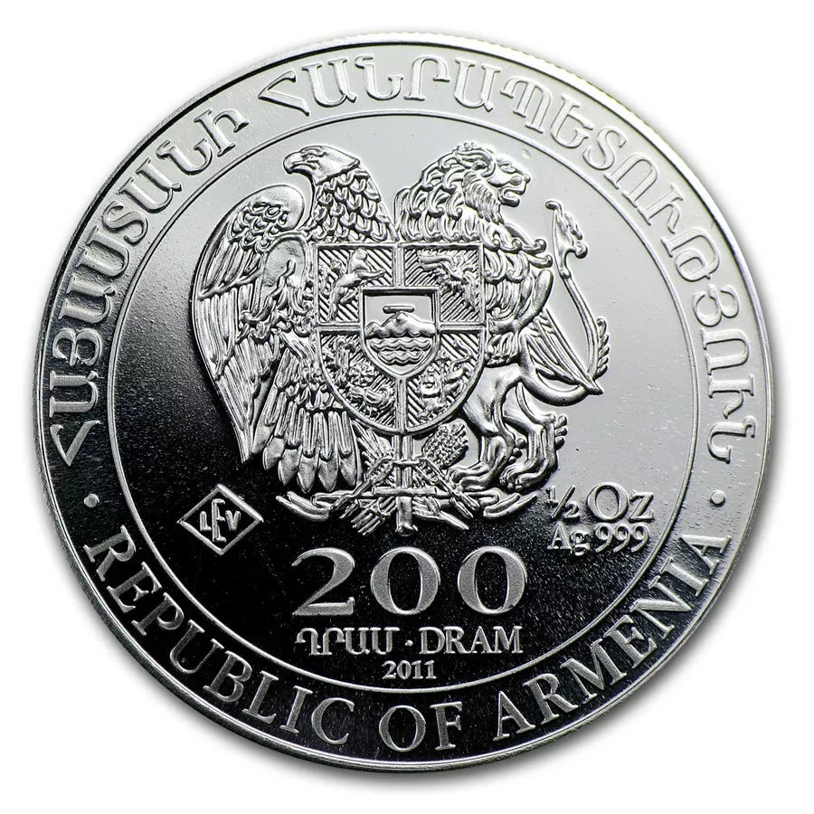 1/2 UNZE SILBER - ARCHE NOAH - SILBERMÜNZE