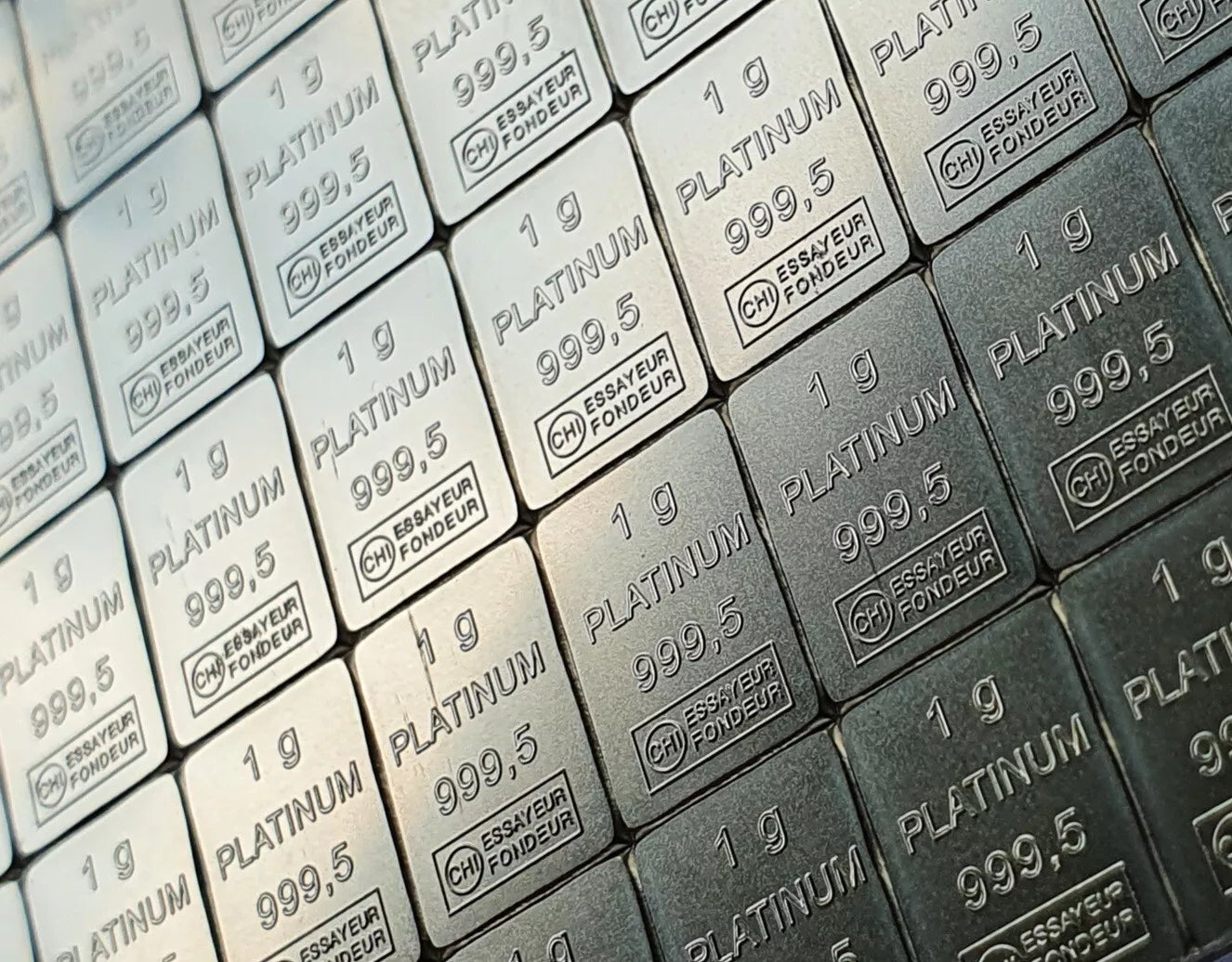 1 GRAMM PLATIN BARREN - VALCAMBI SCHWEIZ