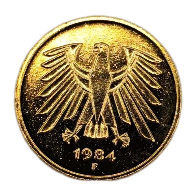 5 DM Münze - 24 Karat vergoldet - selten