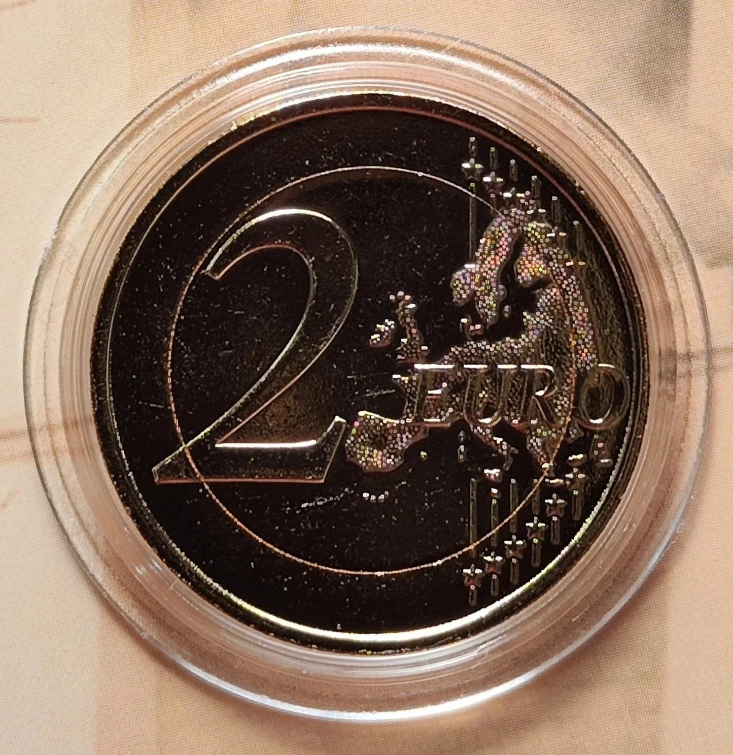 18 x 2 Euro Münzen - DIE 16 DEUTSCHEN BUNDESLÄNDER - KOLORIERT & VERGOLDET
