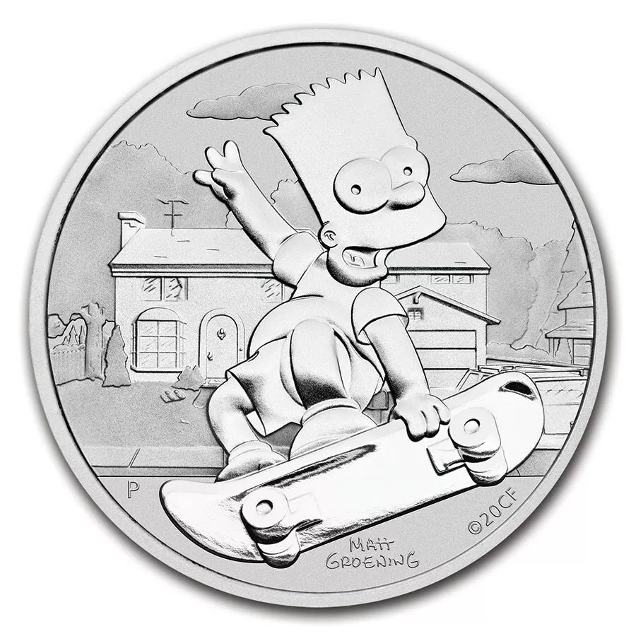 1 UNZE 999 SILBER - BART / THE SIMPSONS - SILBERMÜNZE