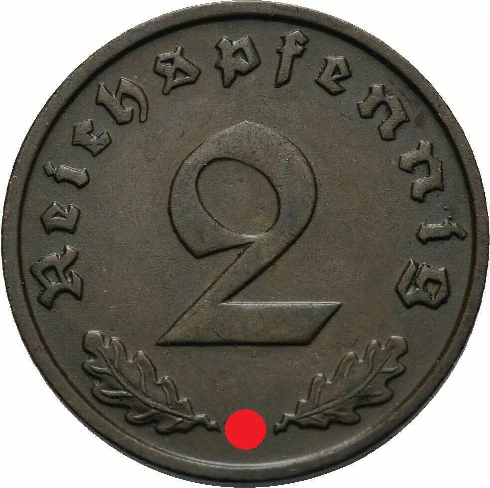 2 REICHSPFENNIG MÜNZE - DEUTSCHES REICH