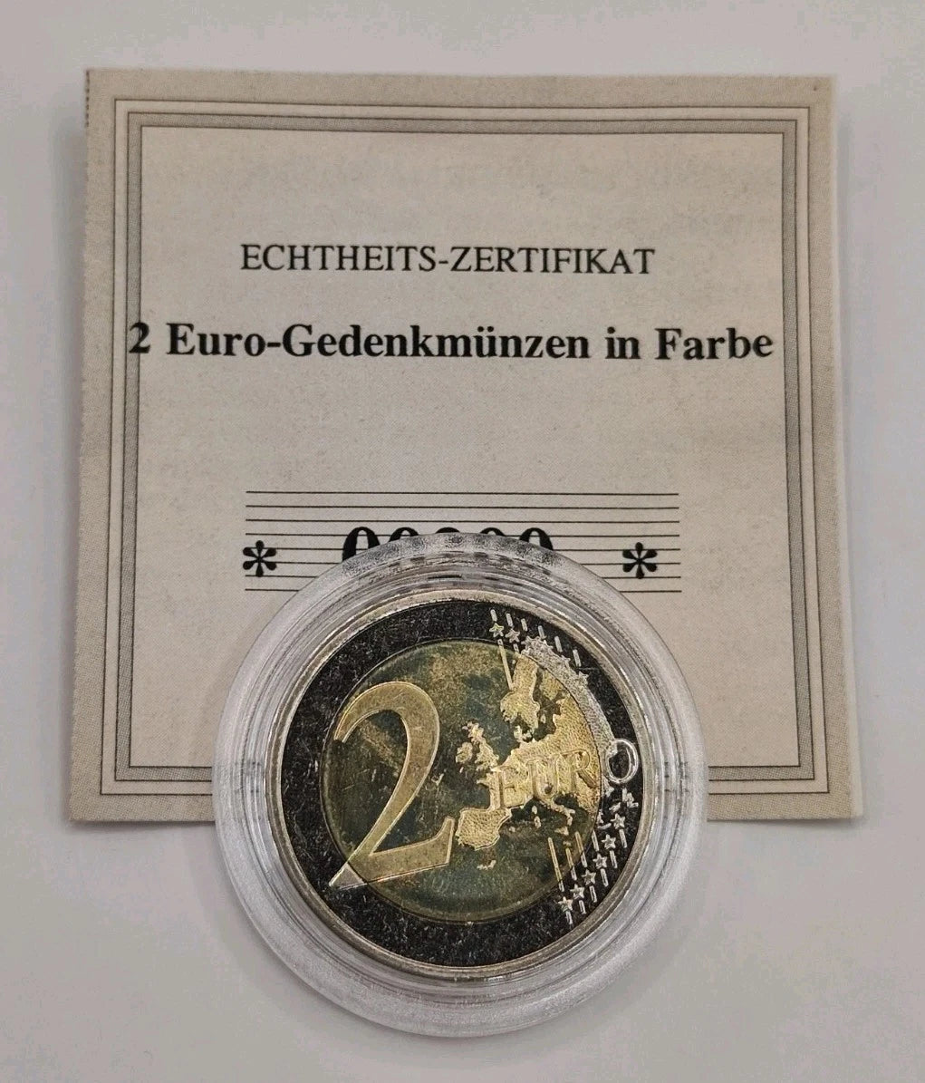 2 Euro Münze - Estland - Landkarte 2011 - koloriert