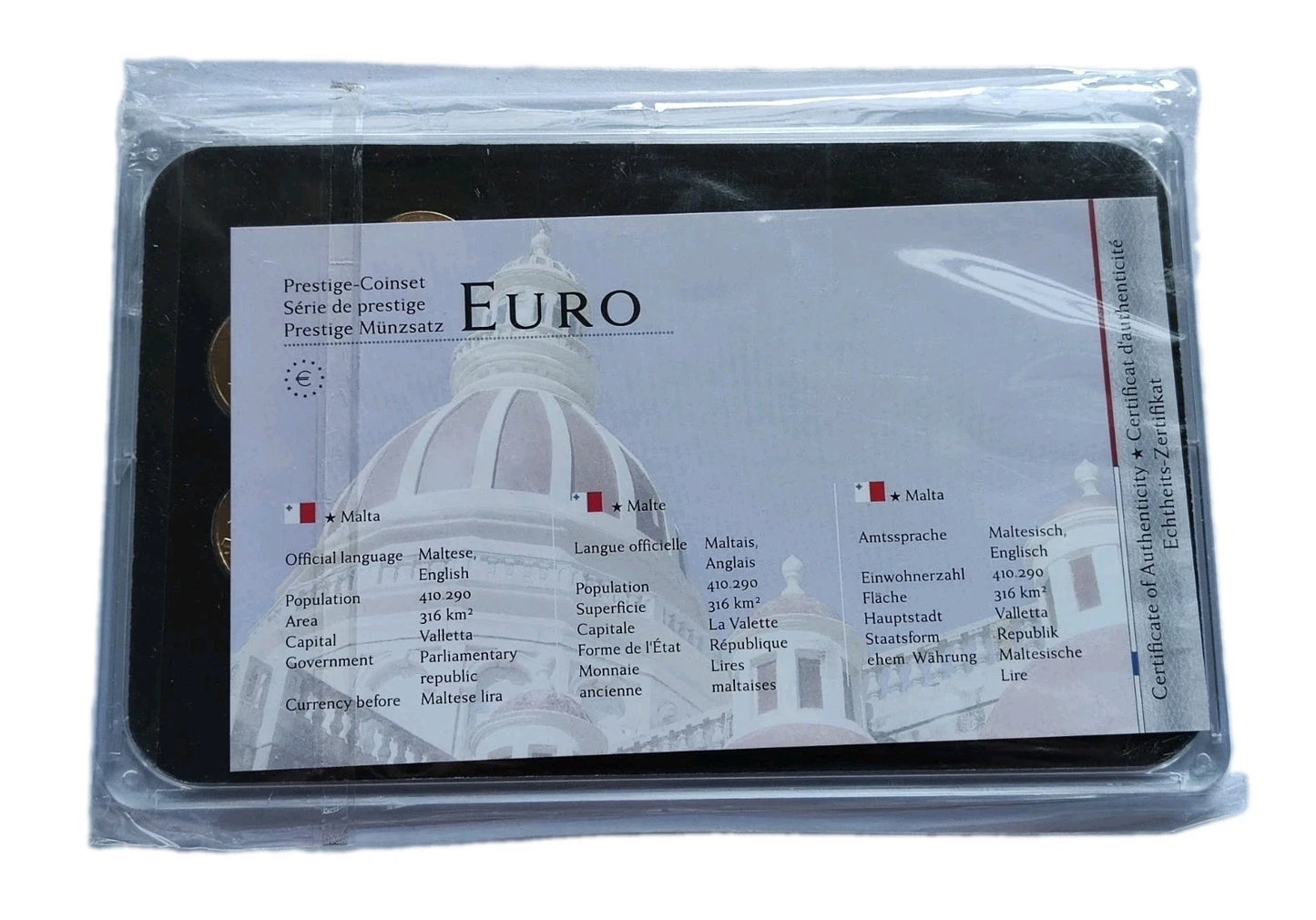 EURO KMS MÜNZEN - MALTA - 24 KARAT VERGOLDET