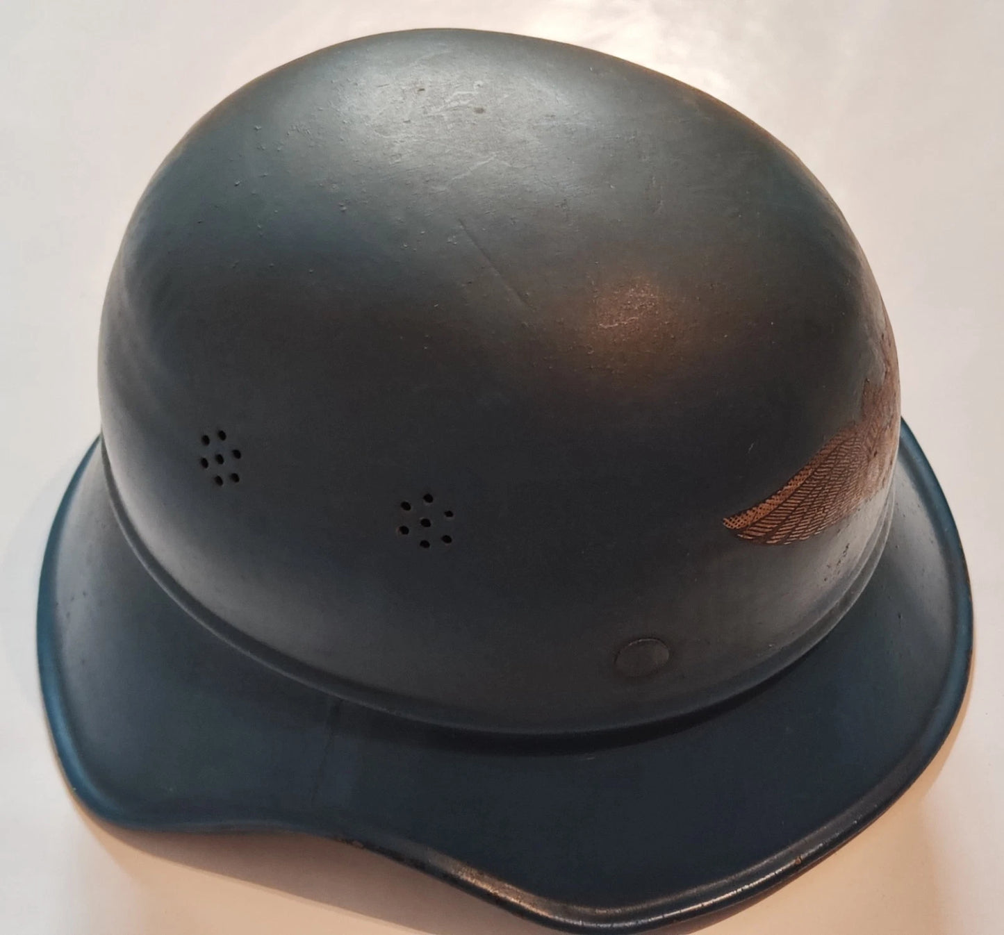 ORIGINALER LUFTSCHUTZ HELM / STAHLHELM - M38 - WK II - WEHRMACHT - GUTER ZUSTAND