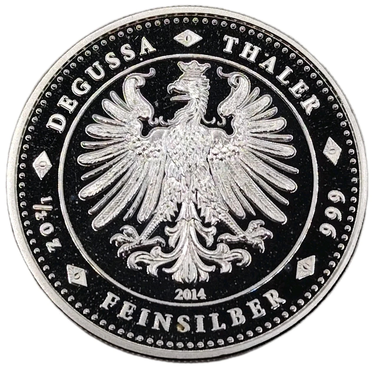 1/2 UNZE SILBER - BERLIN DDR MAUERFALL 1989 - DEGUSSA - SELTEN