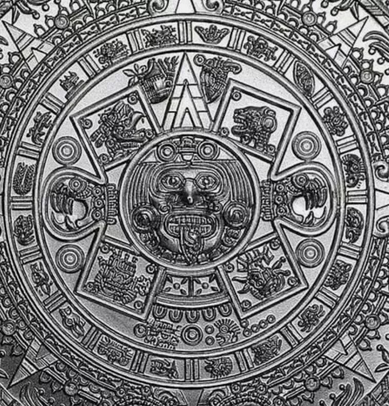 1/10 UNZE SILBER - MAYA KALENDER / AZTEKEN - SILBERBARREN