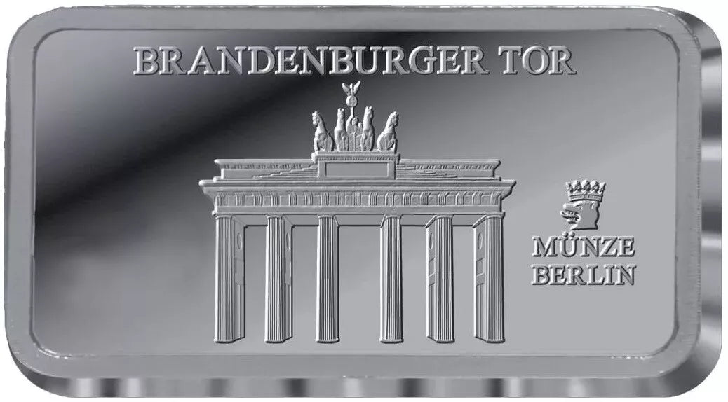 1 GRAMM SILBER - BRANDENBURGER TOR - SILBERBARREN