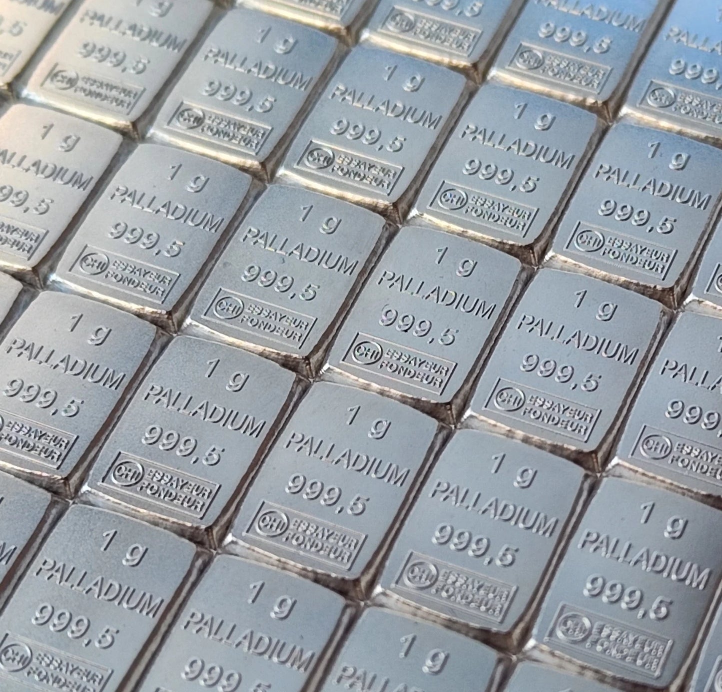 1 GRAMM PALLADIUM BARREN - VALCAMBI SCHWEIZ