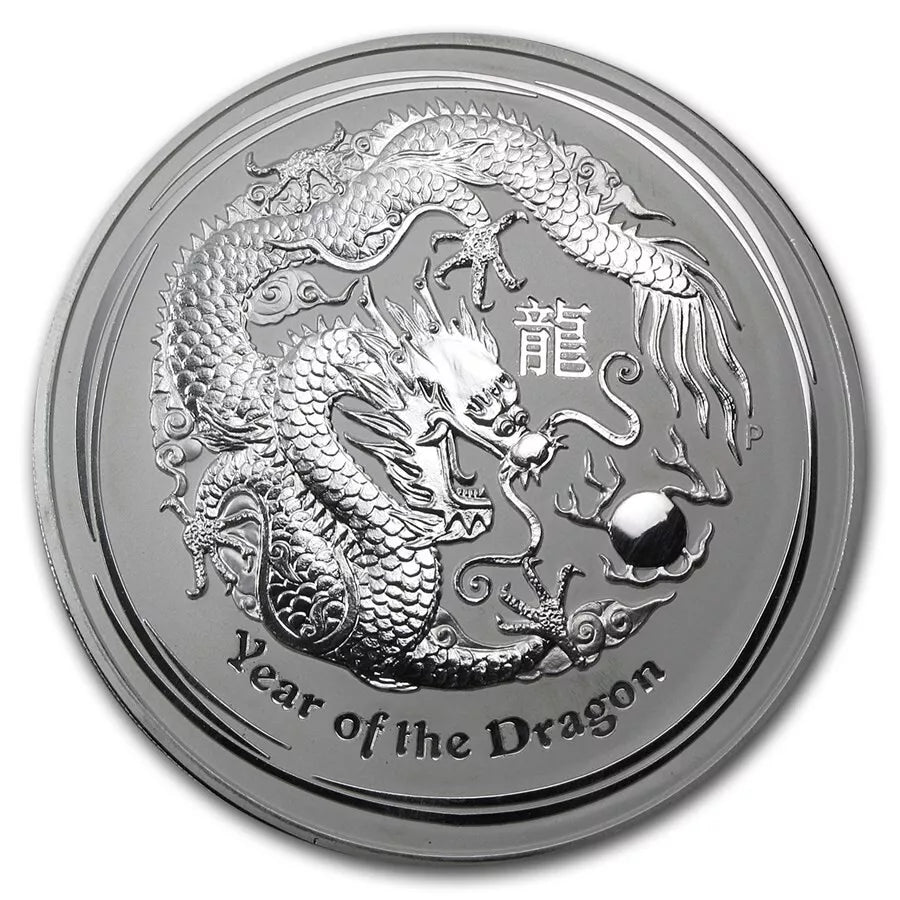 1 KILO SILBER - LUNAR DRACHE 2012 - SILBERMÜNZE