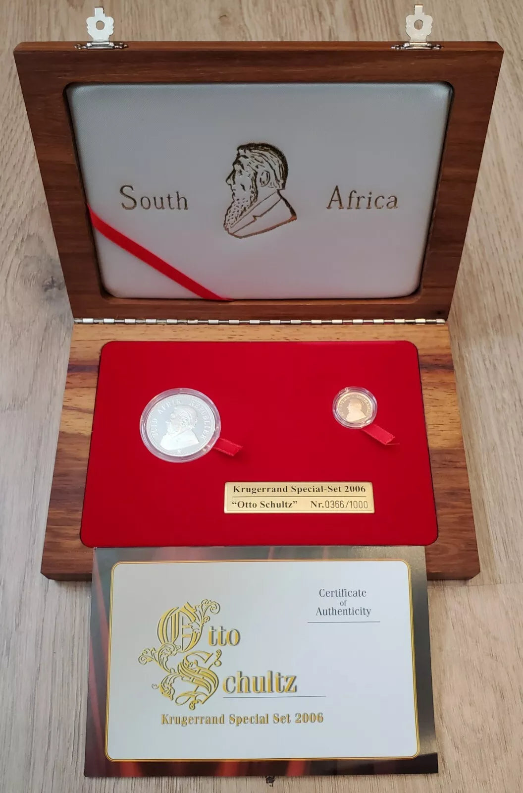 1/10 UNZE 999 GOLD - KRÜGERRAND SET 2006 - GOLDMÜNZE + SILBERMÜNZE