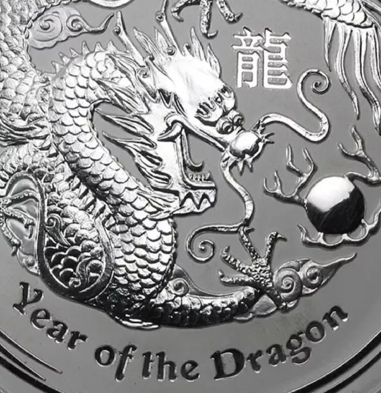1 KILO SILBER - LUNAR DRACHE 2012 - SILBERMÜNZE