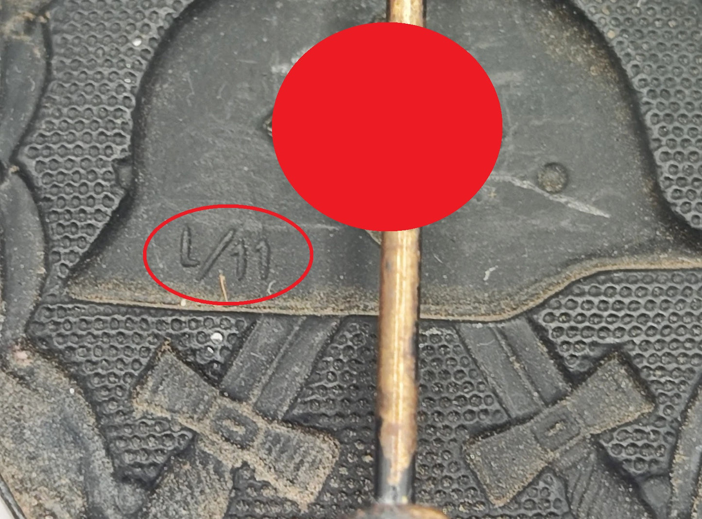 VERWUNDETENABZEICHEN - SCHWARZ 1939 - HERSTELLER L/11 - ORDEN