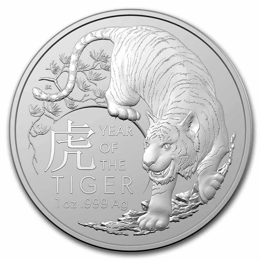 1 UNZE SILBER - LUNAR TIGER 2022 - SILBERMÜNZE