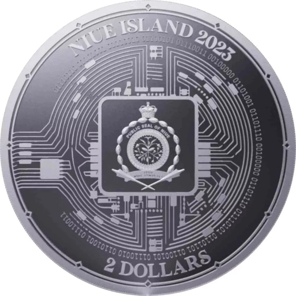 1 UNZE 999 SILBER - BITCOIN 2023 - SILBERMÜNZE