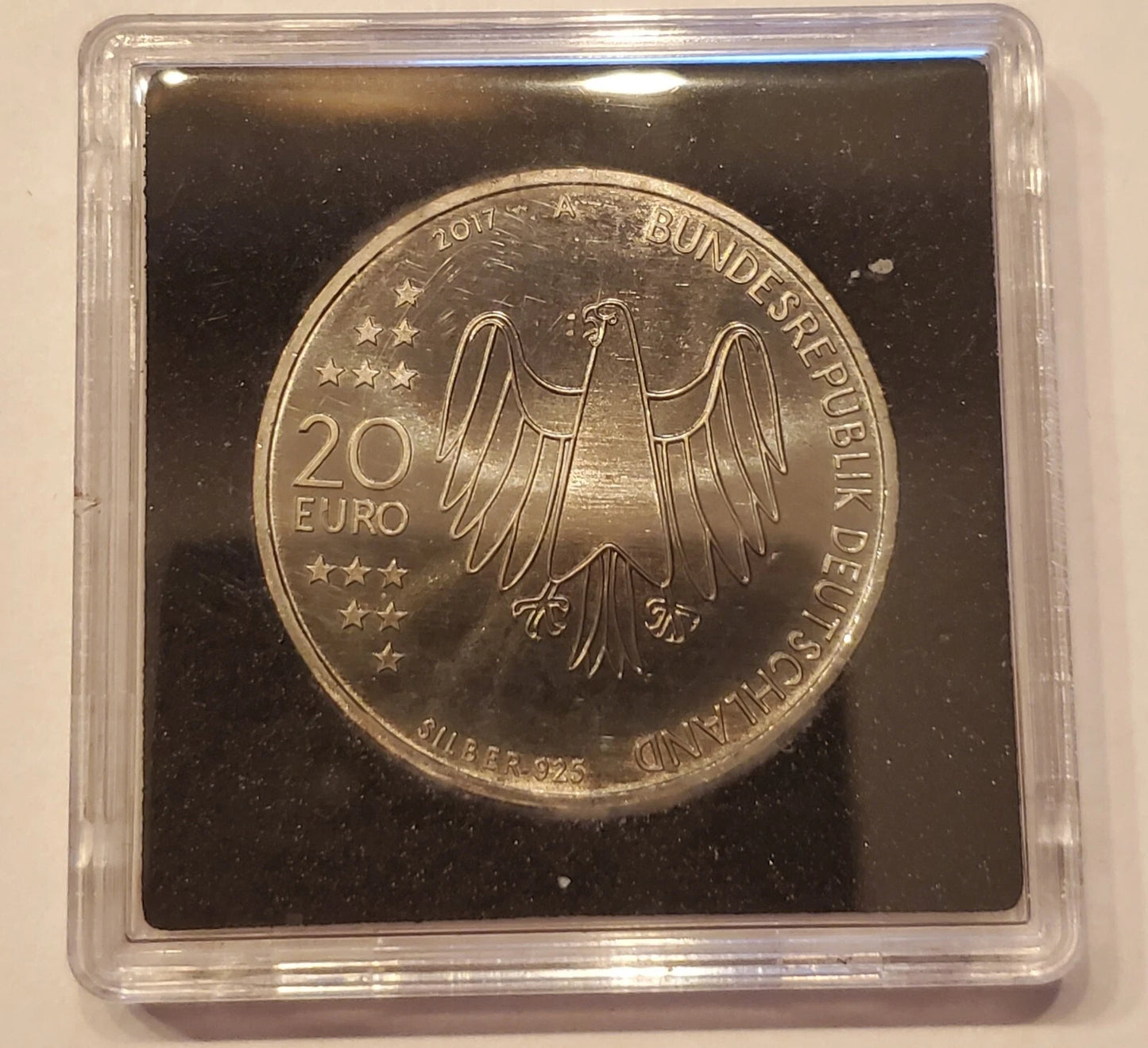 20 Euro Silbermünze - BRD - 500 Jahre Reformation 2017 - mit Ruthenium & Gold veredelt