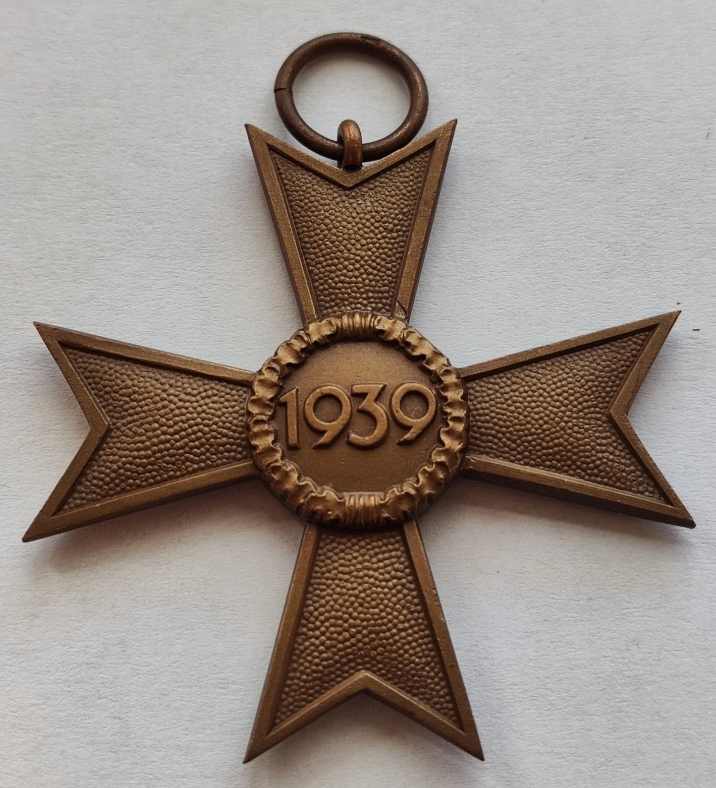 KRIEGSVERDIENSTKREUZ 2. KLASSE OHNE SCHWERTER - MIT VERLEIHUNGSTÜTE & LANGEN BAND - ORDEN - 1939