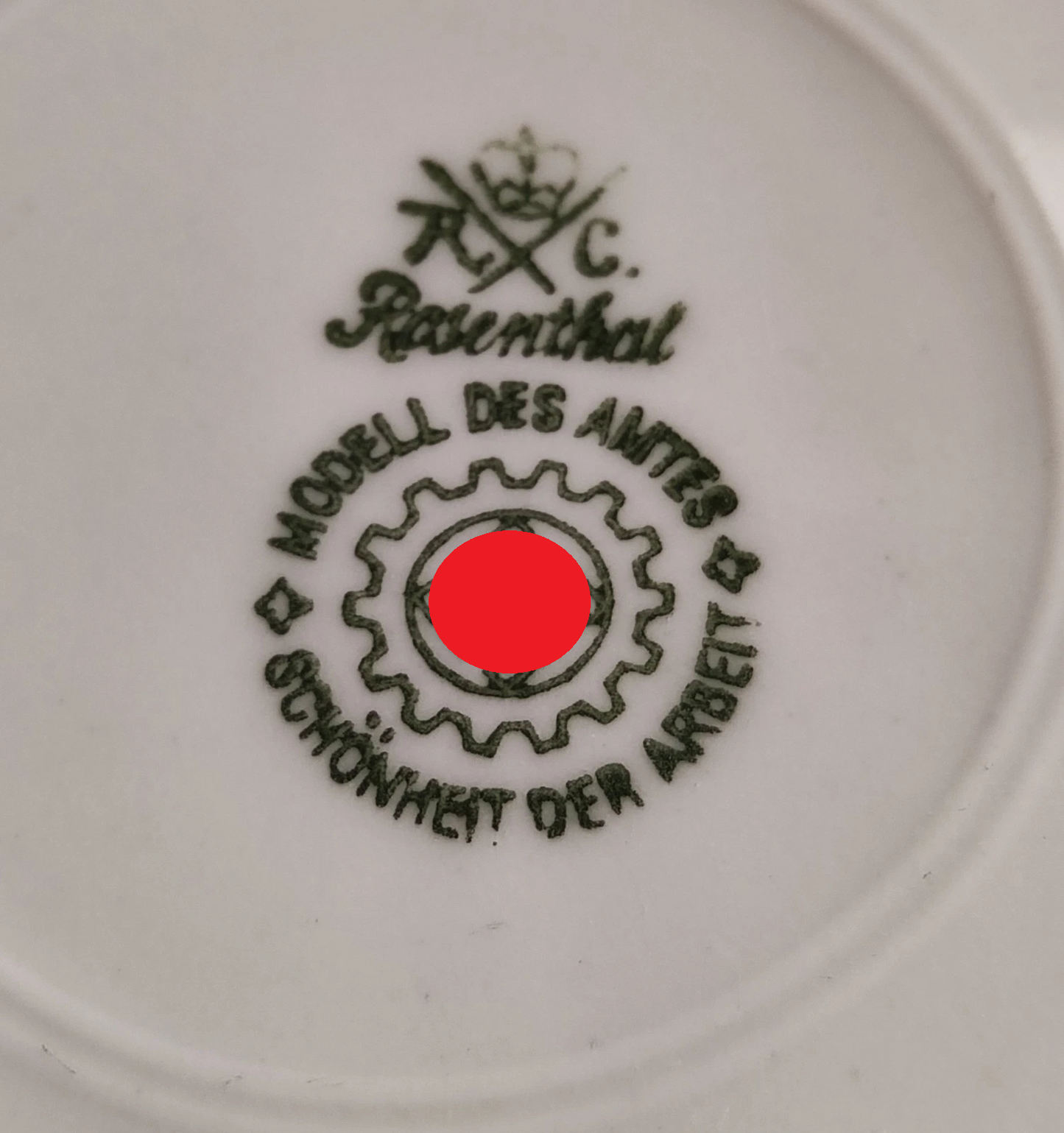 TELLER - ROSENTAHL - MODELL DES AMTES