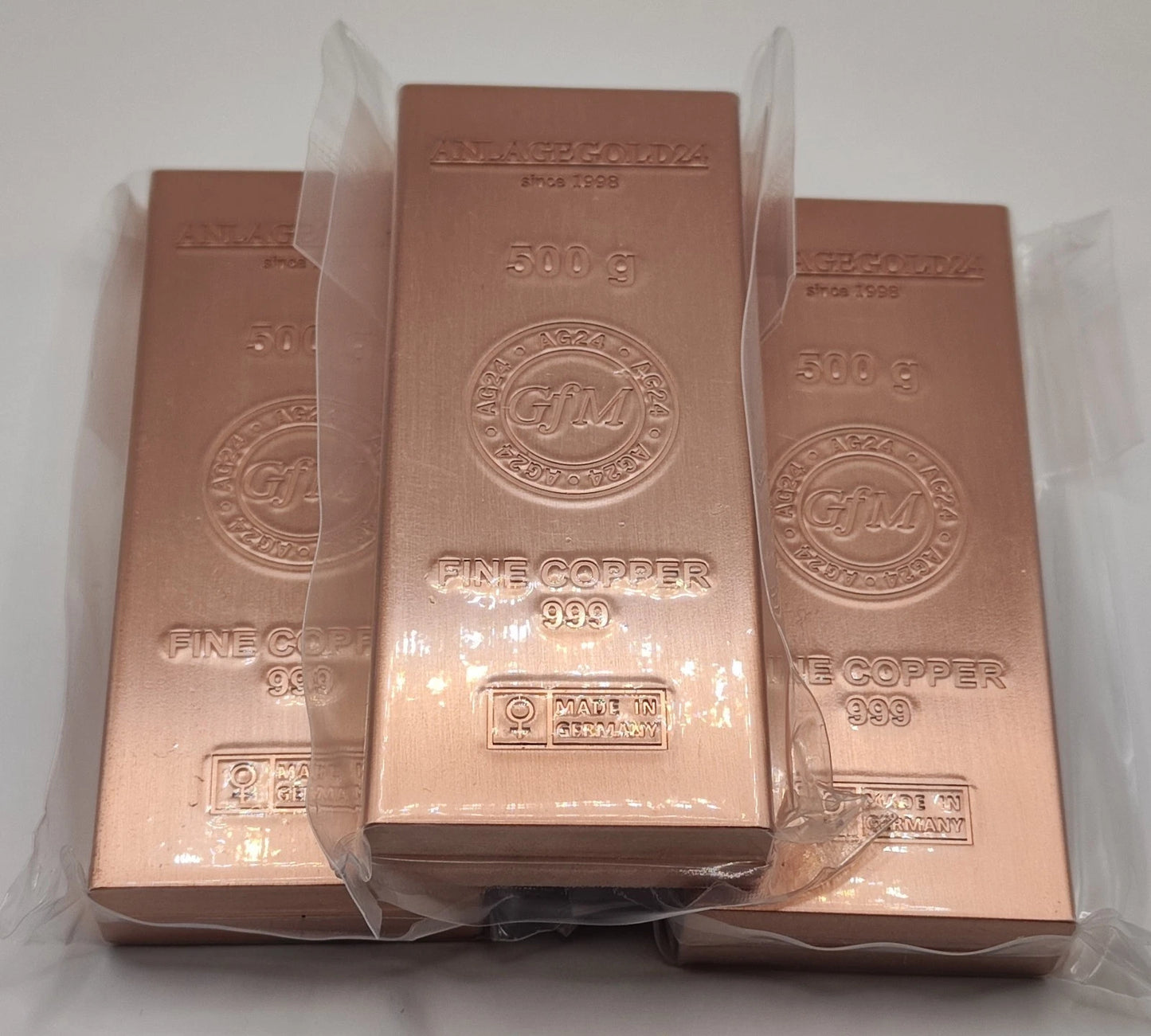 500 GRAMM KUPFER - HEIMERLE + MEULE - KUPFERBARREN