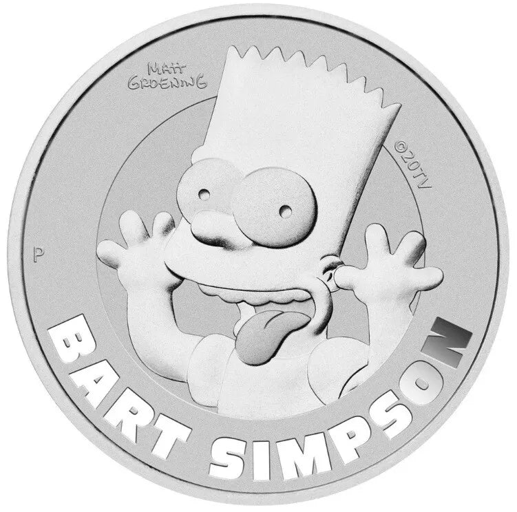 1 UNZE 999 SILBER - BART / THE SIMPSONS - SILBERMÜNZE
