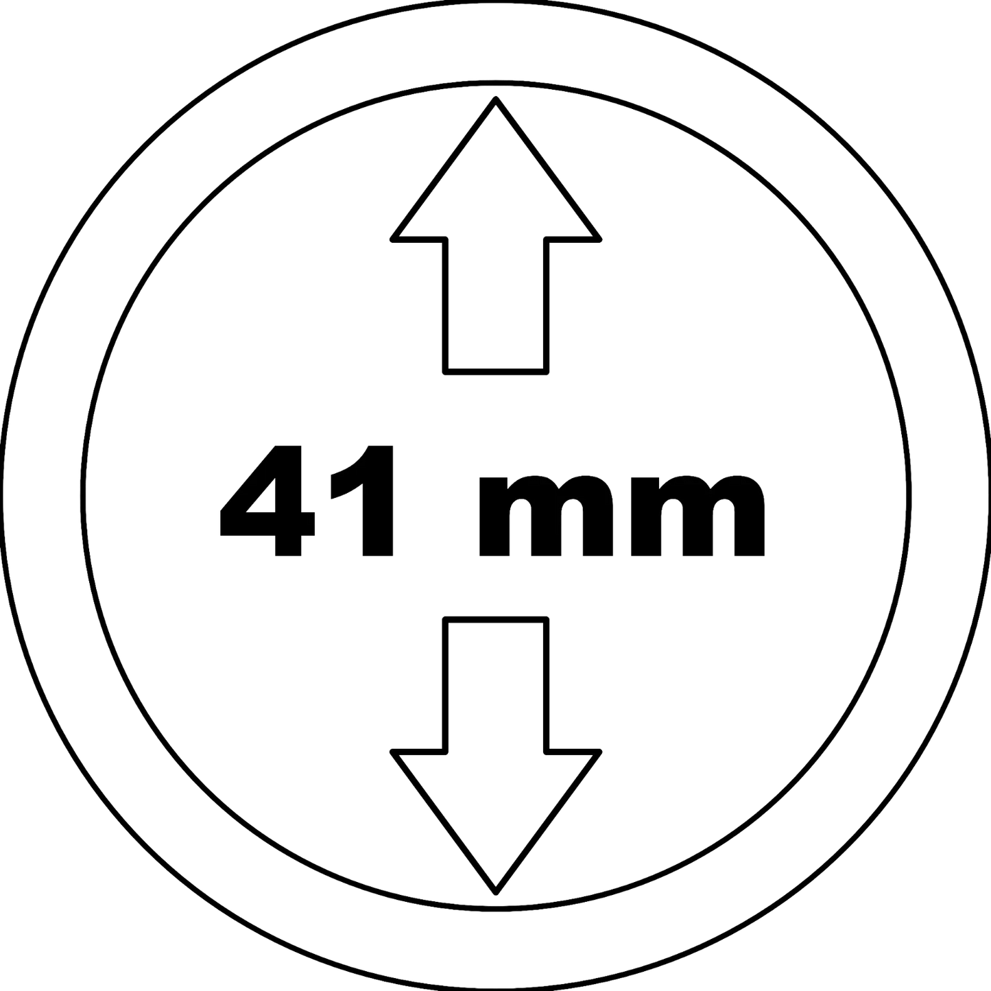 1 x 41MM KAPSEL - FÜR MÜNZEN & MEDAILLEN