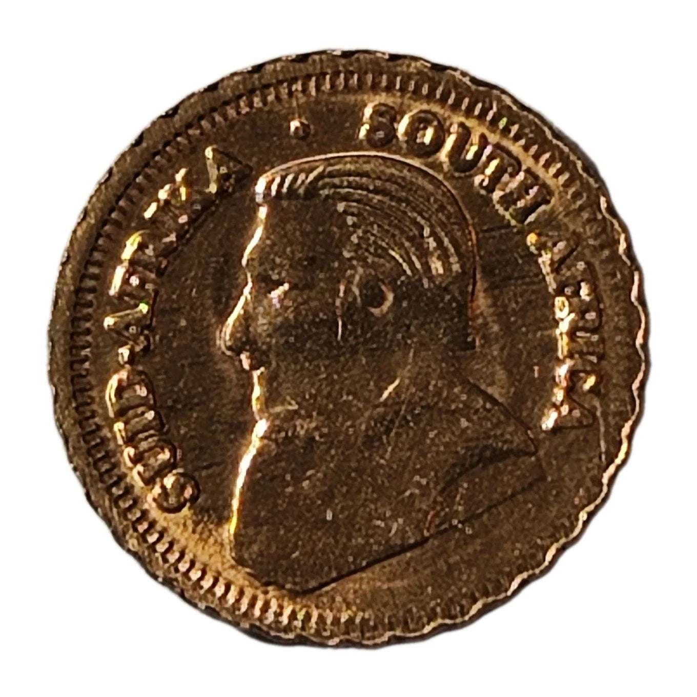 MINIATUR MEDAILLE - AFRIKA KRÜGERRAND 1978 - MESSING