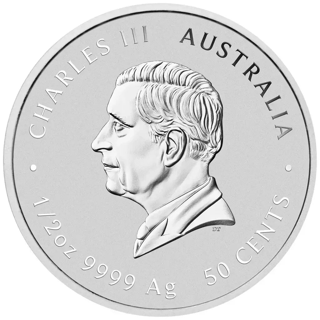 1/2 UNZE SILBER - LUNAR SCHLANGE 2024 - KOLORIERT - SILBERMÜNZE