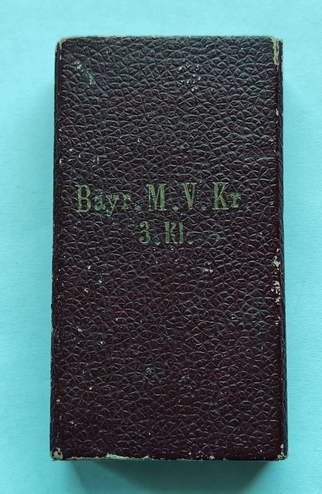 BAYERISCHES VERDIENSTKREUZ 3. KLASSE 1866 - MIT ETUI & BAND - ORDEN