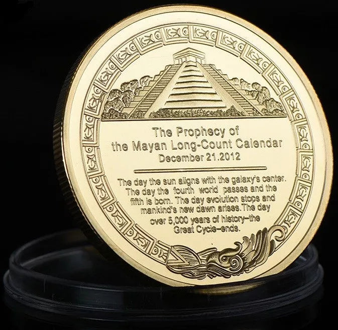 MEDAILLE - MAYA KALENDER / AZTEKEN / SONNENSCHEIBE / PYRAMIDE