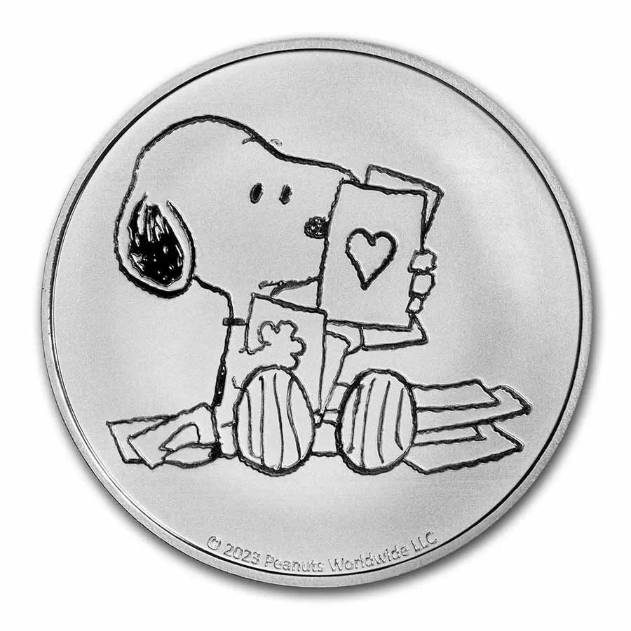 1 UNZE SILBER - DIE PEANUTS - MEDAILLE