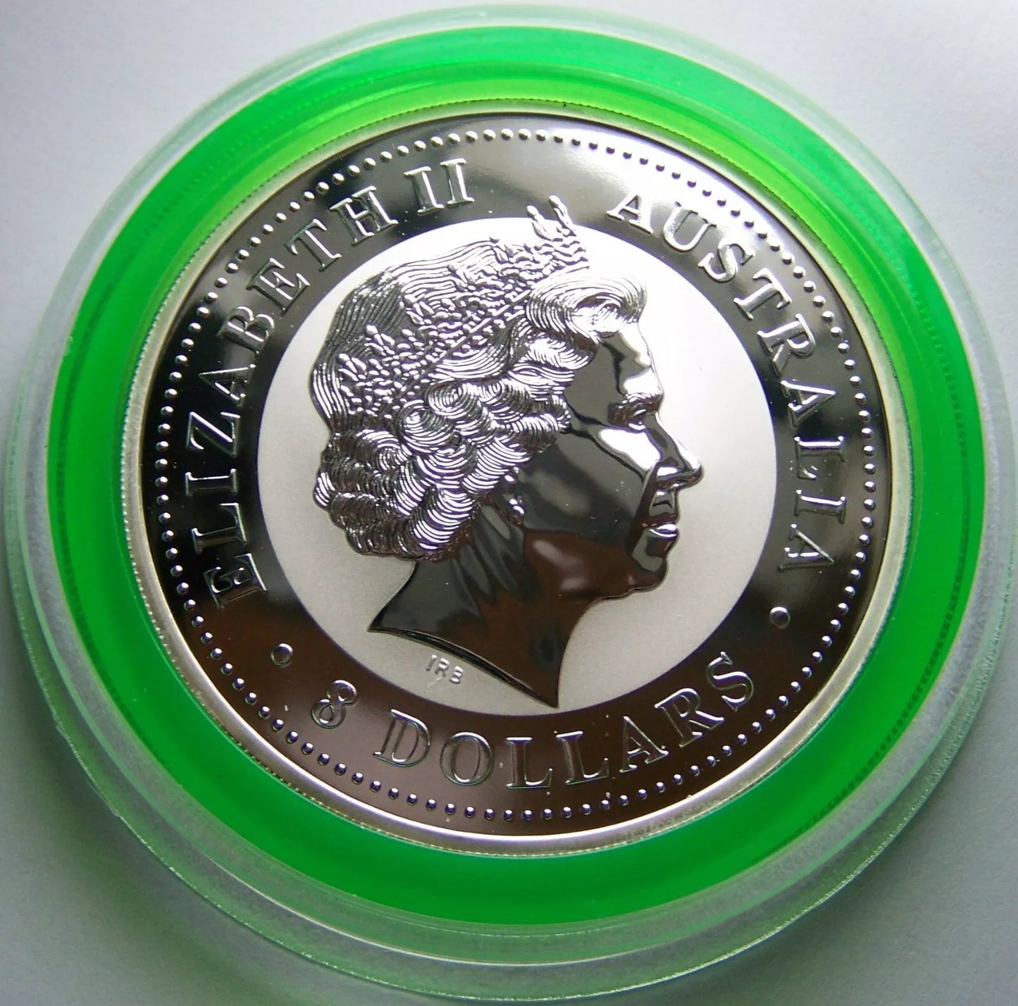 5 UNZEN SILBER - LUNAR AFFE 2004 - KOLORIERT - SILBERMÜNZE - SELTEN