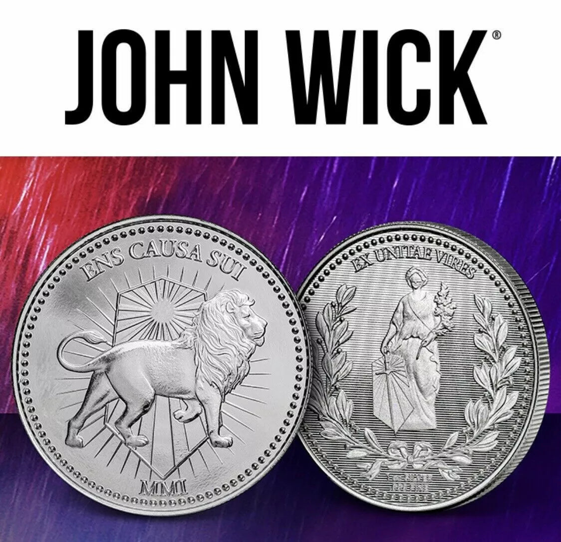 1 UNZE SILBER - JOHN WICK / KEANU REEVES / FILM - SILBERBARREN