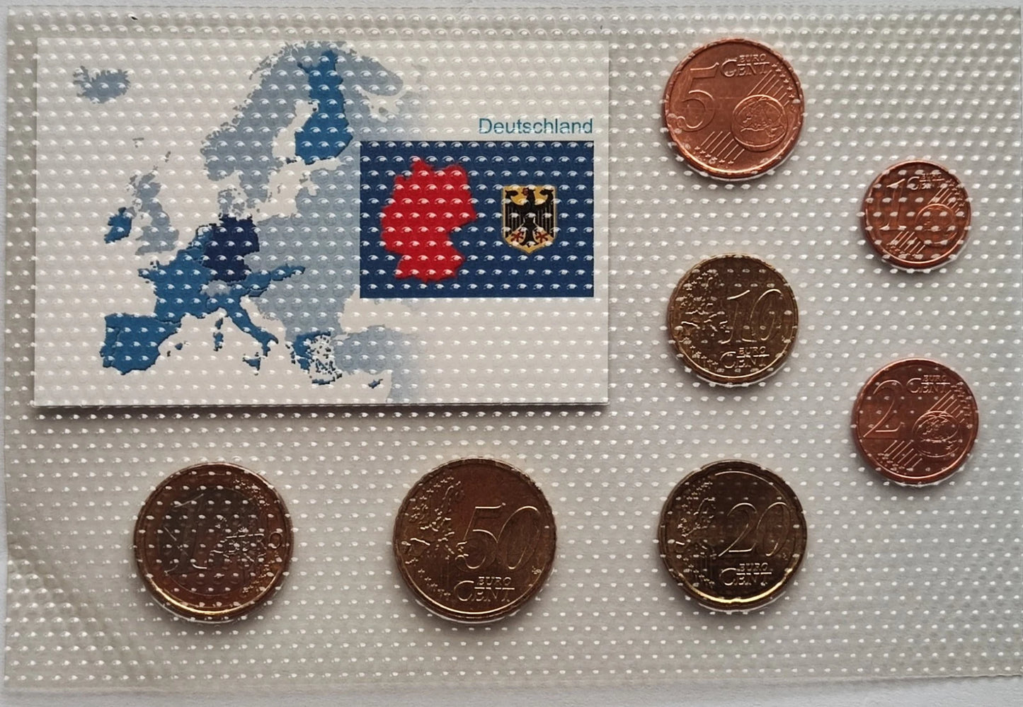 Euro Münzen - BRD - Deutschland - koloriert