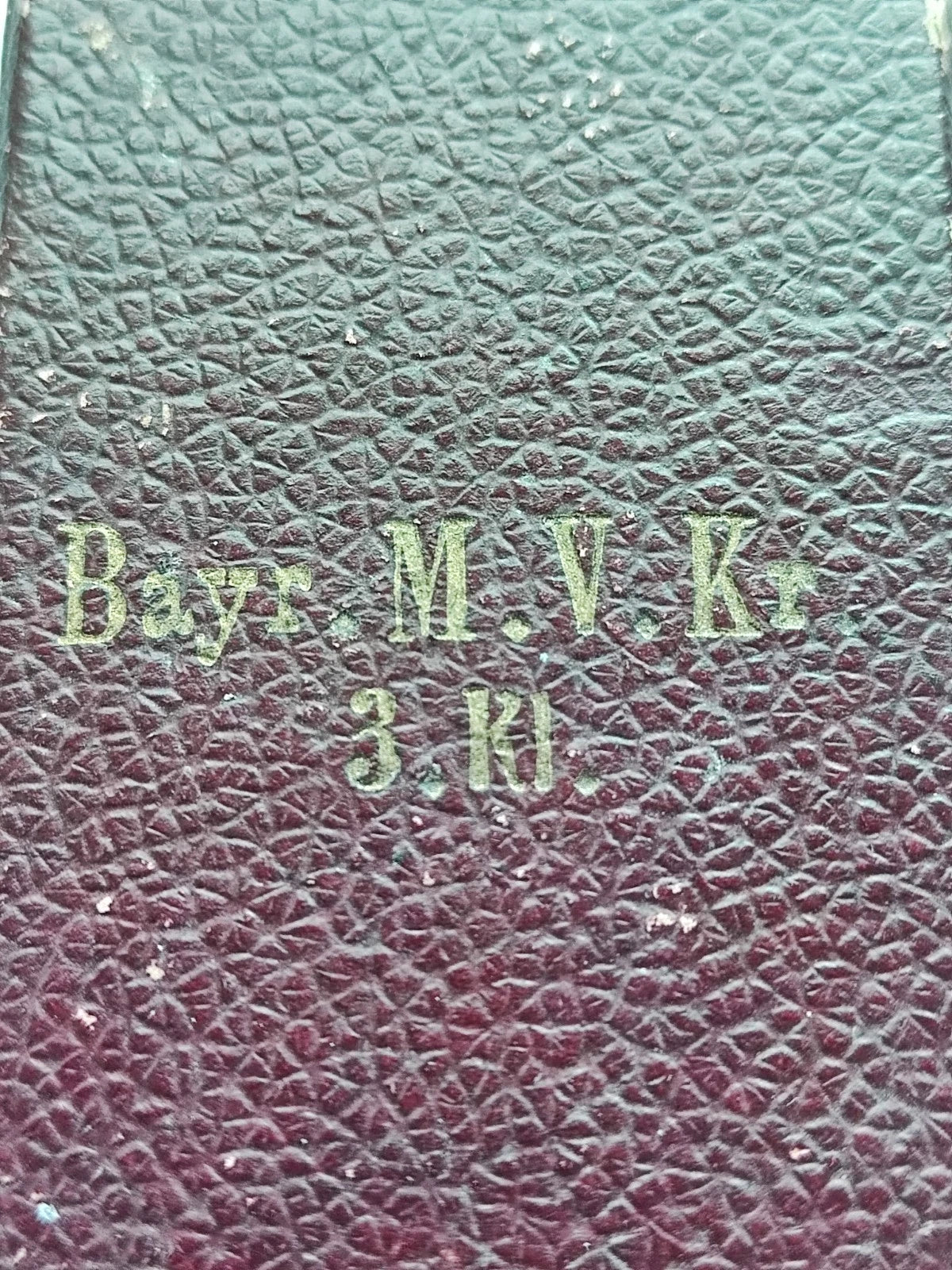 BAYERISCHES VERDIENSTKREUZ 3. KLASSE 1866 - MIT ETUI & BAND - ORDEN