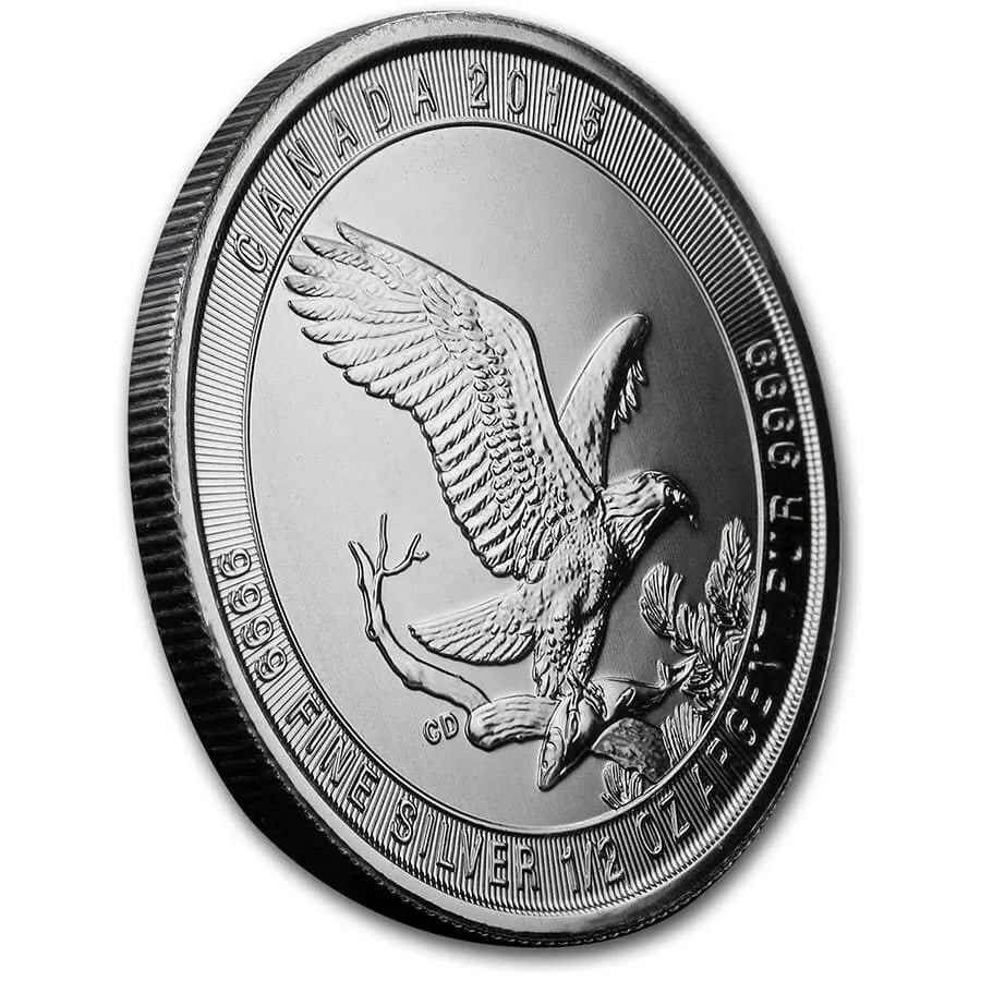 1/2 UNZE SILBER - KANADA 2015 - ADLER - SILBERMÜNZE