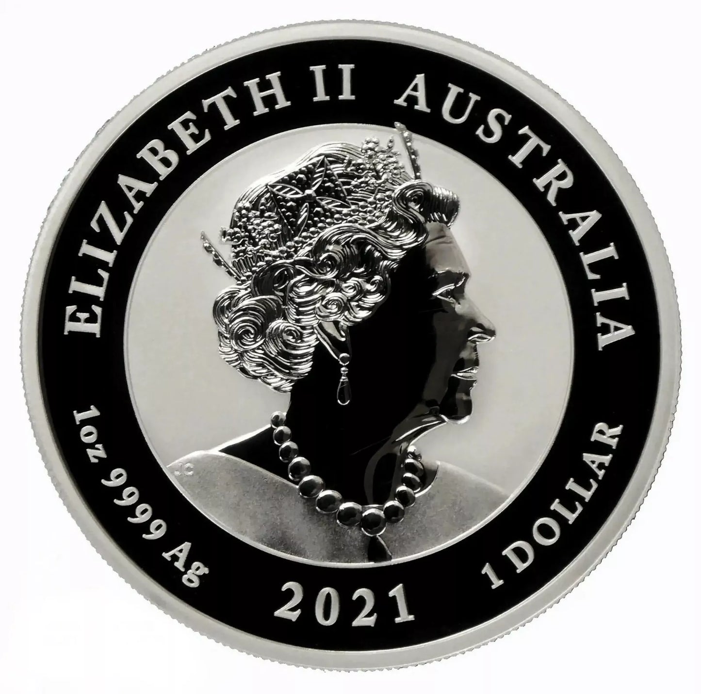 1 UNZE 999 SILBER - LUNAR PFERD / MUSTANG 2021 - SILBERMÜNZE