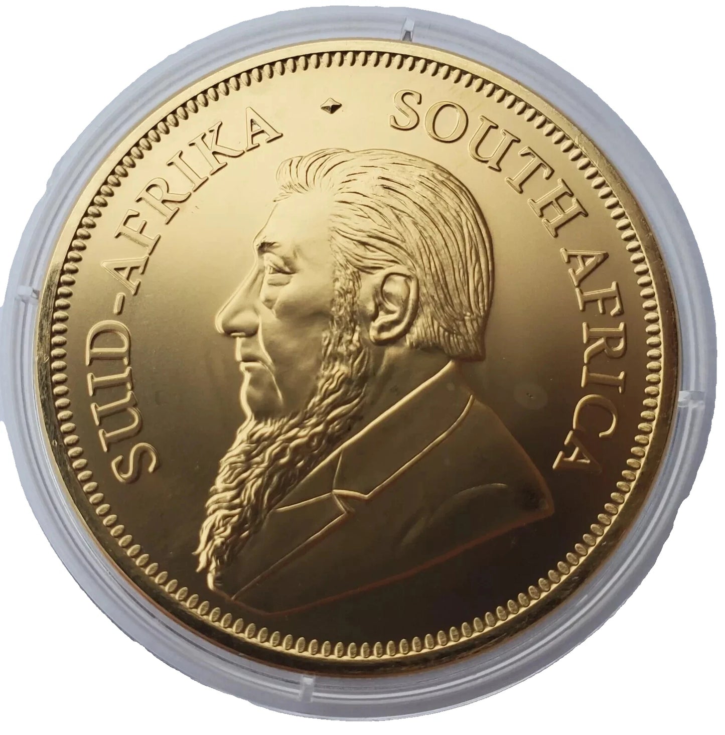 1 UNZE 999 SILBER - AFRIKA KRÜGERRAND 2021 - 24 KARAT VERGOLDET - SILBERMÜNZE