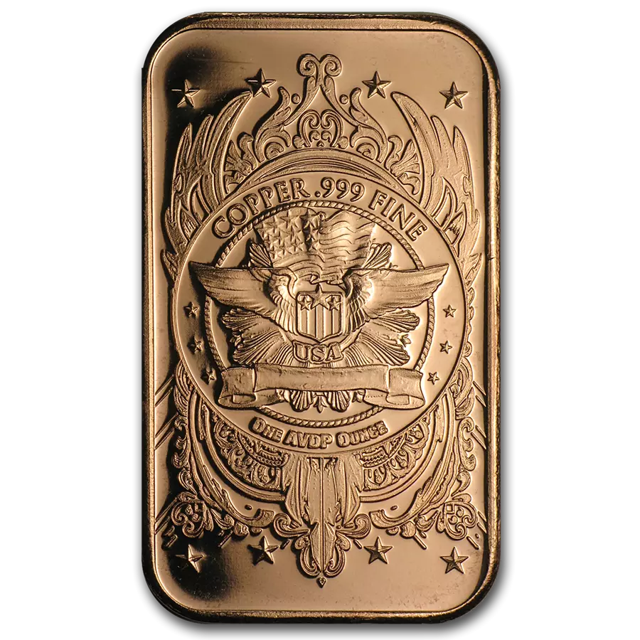 1 UNZE 999 KUPFER - INDIAN HEAD / INDIANER / USA - KUPFERBARREN