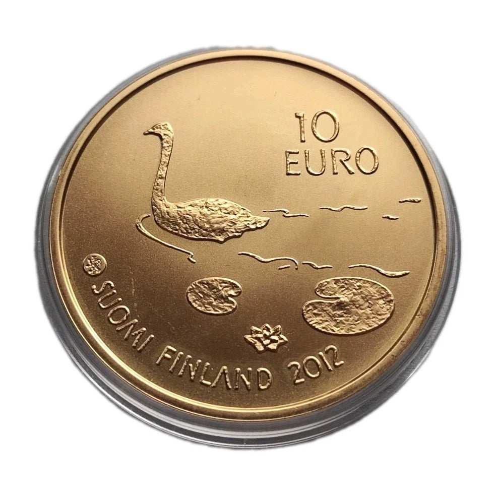 10 Euro Münze - Finnland - 150. Jahrestag Geburt von Henrik Wigström 2012 - 24 Karat vergoldet