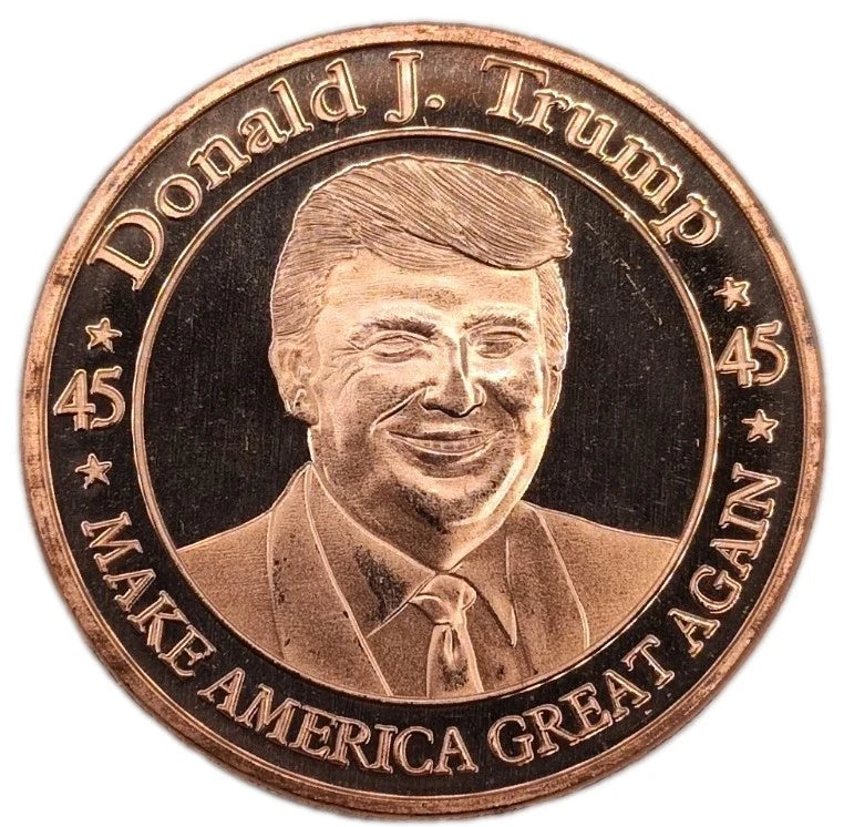 1 UNZE 999 KUPFER - PRÄSIDENT DONALD TRUMP - USA - KUPFERBARREN