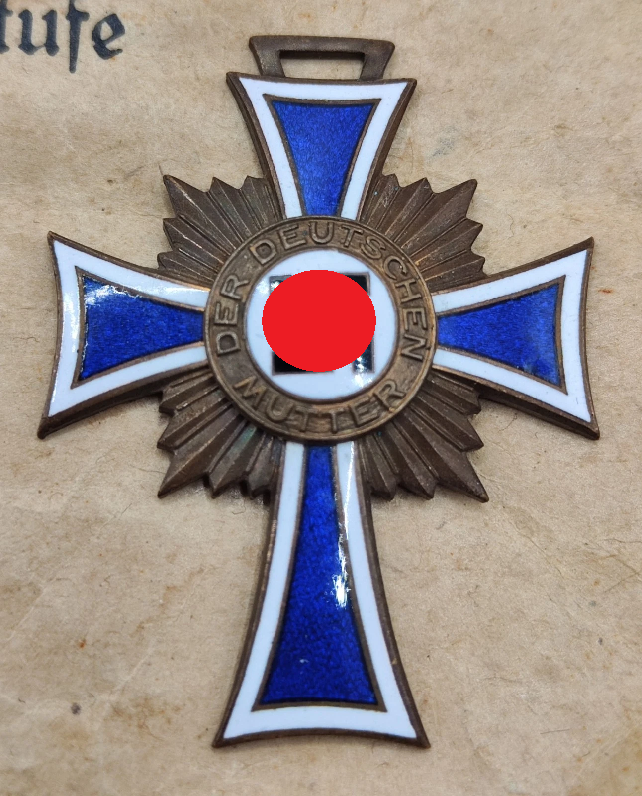 MUTTERKREUZ + TÜTE - 3. STUFE BRONZE - ORDEN