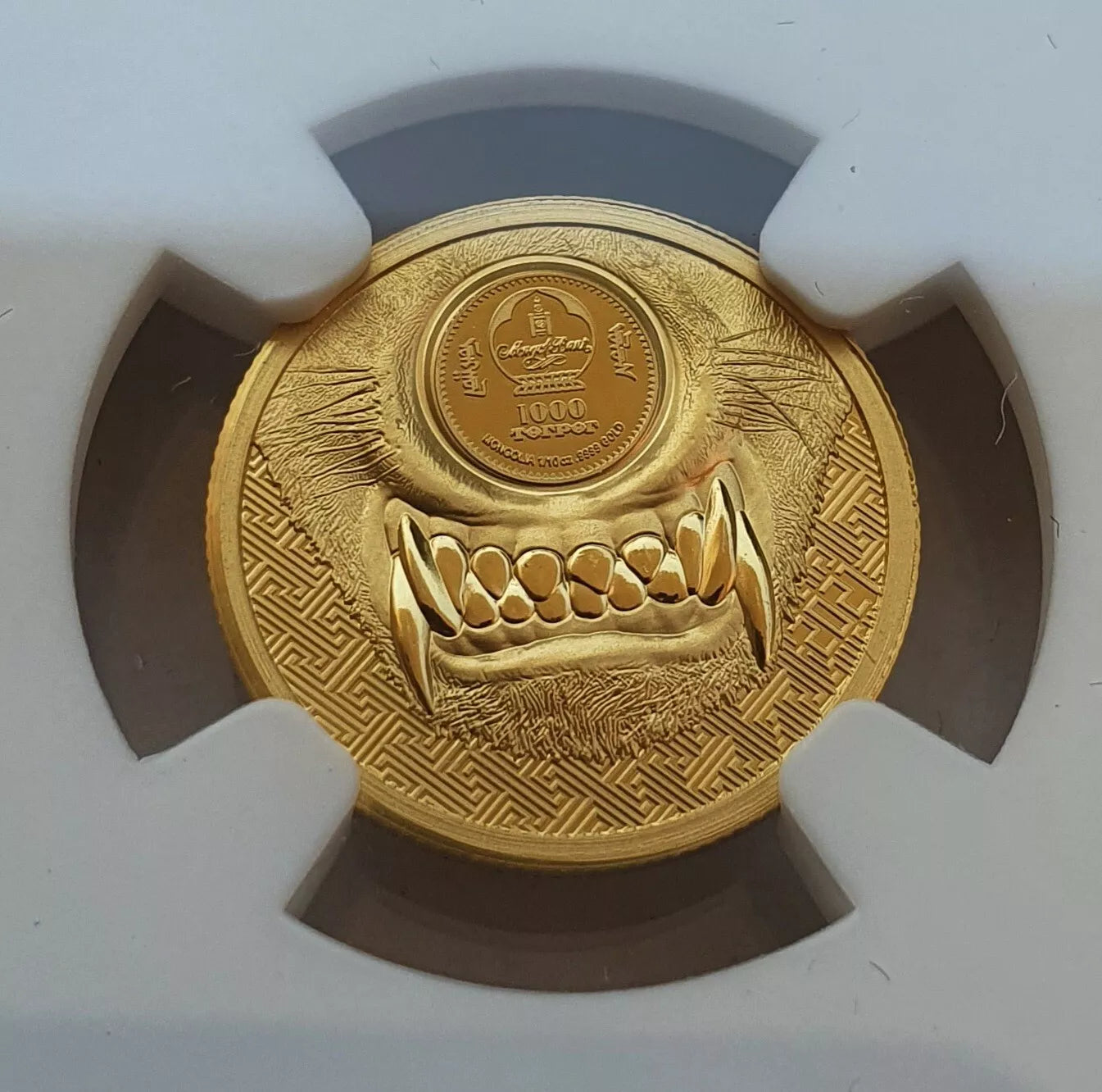 1/10 UNZE GOLD - MYSTIC WOLF - ULTRA HIGH RELIEF - NUR 999 STÜCK - GOLDMÜNZE