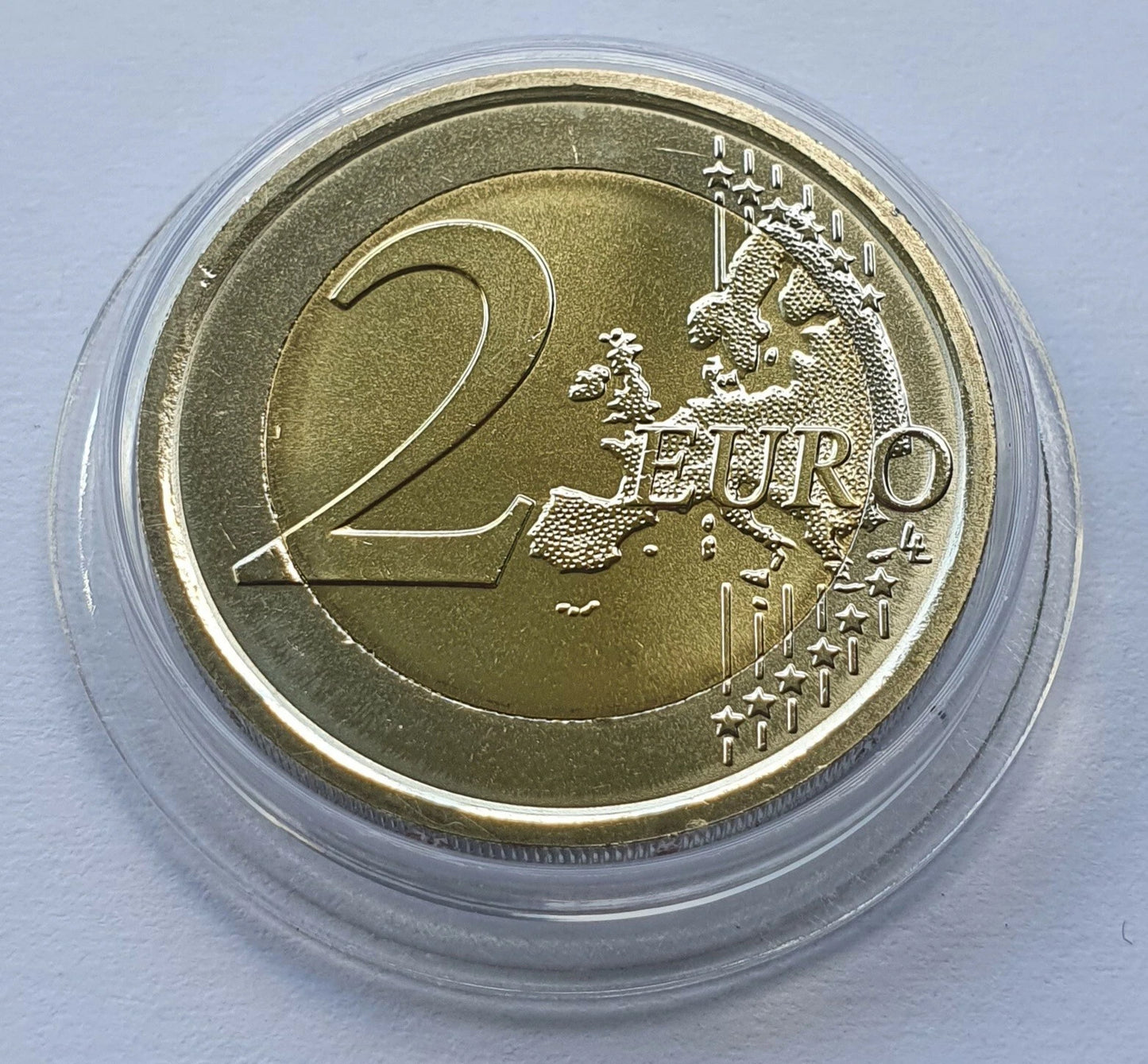 2 EURO MÜNZE - CORONA VIRUS / PANDEMIE - KOLORIERT