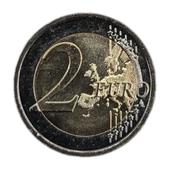 2 Euro Münze - Monaco - Fürst Albert II 2021 - koloriert