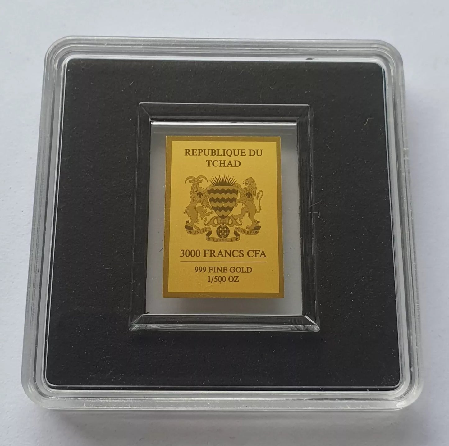 1/500 UNZE GOLD - BAYERN / WAPPEN / LÖWE - KOLORIERT - GOLDMÜNZE