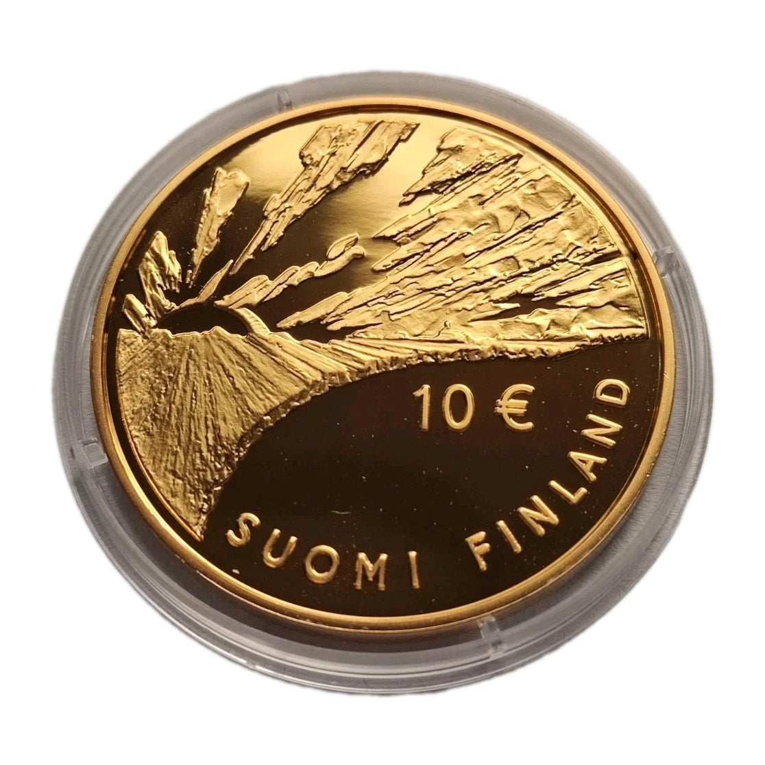 10 Euro Münze - Finnland - 200. Geburtstag von Johan Vilhelm Snellman 2006 - Proof - 24 Karat vergoldet